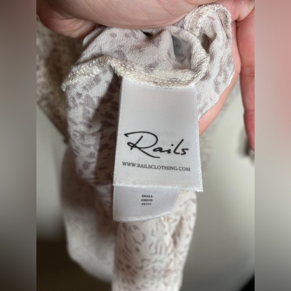 Rails Jasmine Tan Watercolor Leopard Mini Dress - Picture 10 of 11